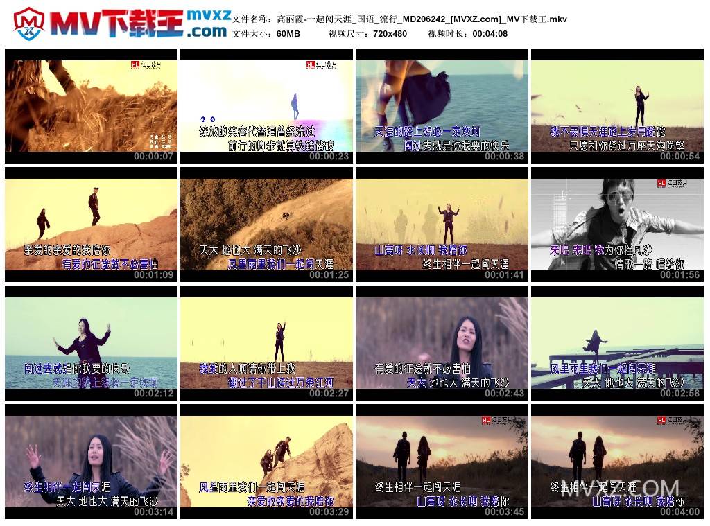 高丽霞-一起闯天涯_国语_流行_MD206242